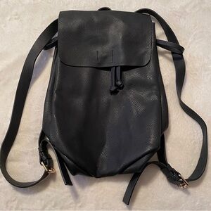 Parfois Elegant Navy Blue Vegan Backpack